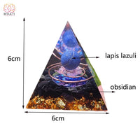 Pyramide Orgonite Blue Moon - 6CM - Réduction de 40% 3