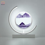 Lampe de Table Led Hourglass Art Décoratif Unique - Lune blanc-Violet / Telécomande - 40% réduction 23