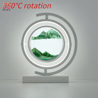 Lampe de Table Led Hourglass Art Décoratif Unique - Rotative blanc-Vert / Telécomande - 40% réduction 3