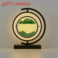 Lampe de Table Led Hourglass Art Décoratif Unique - Rotative noir-Vert / Telécomande - 40% réduction 28