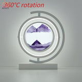 Lampe de Table Led Hourglass Art Décoratif Unique - Rotative blanc-Violet / Telécomande - 40% réduction 9