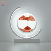 Lampe de Table Led Hourglass Art Décoratif Unique - Lune blanc-Rouge / Telécomande - 40% réduction 27