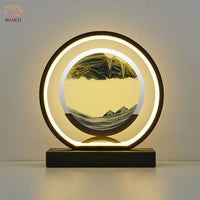 Lampe de Table Led Hourglass Art Décoratif Unique - Rond noir-Noir / Telécomande - Réduction 40% 15