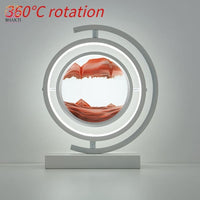 Lampe de Table Led Hourglass Art Décoratif Unique - Rotative blanc-Rouge / Telécomande - 40% réduction 5