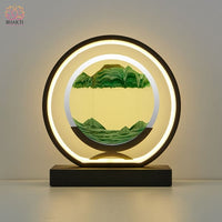 Lampe de Table Led Hourglass Art Décoratif Unique - Rond noir-Vert / Telécomande - 40% réduction 16
