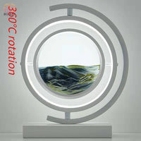 Lampe de Table Led Hourglass Art Décoratif Unique - Rotative blanc-Noir / Telécomande - 40% réduction 12