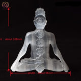 Statue Cristalline en Selenite 7 Chakras pour Guérison et Feng Shui - Réduction de 45%