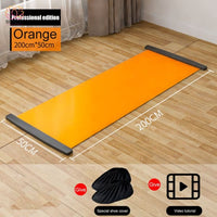 Tapis de yoga glissant pour patiner - 200cm Orange - 40% réduction 2