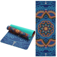 Tapis de Yoga Mandala VINTAGE 5 MM antidérapant - Modèle Bleu - Réduction 30% 1