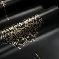 Tapis de Yoga premium Mandala Noir et Bronze - Gold leaf Black - Réduction 40% 3