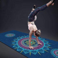Tapis de Yoga Texture Daim Grande Largeur 80 CM - 1