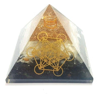 Orgonite Grande Pyramide Protection Tourmaline & Sélénite Cube Metatron - Réduction de 30% 3