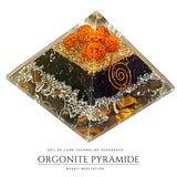 Orgonite Pyramide Tourmaline Rudraksha Protection - Réduction de 30% 2