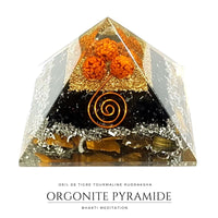 Orgonite Pyramide Tourmaline Rudraksha Protection - Réduction de 30% 3