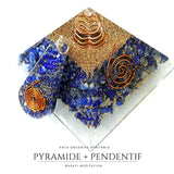 Pack Orgonite Lapis Lazuli Pyramide + Pendentif CONNEXION SPIRITUELLE - Réduction de 30% 2