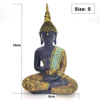 Petites Statues Figurines Bouddha Thailande Fengshui - 3 pièces - 10cm - 7