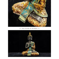 Petites Statues Figurines Bouddha Thailande Fengshui - 3 pièces - 4