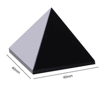 Pyramide noire d’obsidienne naturelle - Réduction de 10% 3