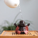 Statuette de bouddha Maitreya en céramique - 7
