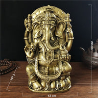 Statuette Ganesh - Figurine Dieu Elephant - Bronze - 5