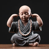 Statuette de petit moine Novice Yoga décoration maison - C - 6
