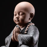 Statuette de petit moine Novice Yoga décoration maison - 2