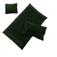 Tapis et coussin d’acupression en fibres naturelles avec sac de transport. - Vert - 35% réduction 8