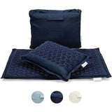 Tapis et coussin d’acupression en fibres naturelles avec sac de transport. - Bleu marine - 35% réduction 7