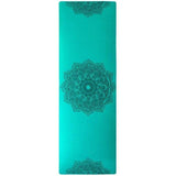Tapis de Yoga Mandala Antidérapant 183x58 cm Ep.6mm - Bleu Vert - Réduction 45% 4
